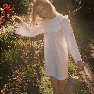 Doen Brontë eyelet mini dress size M